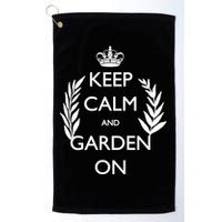 Keep Calm And Garden On Golf Towel
