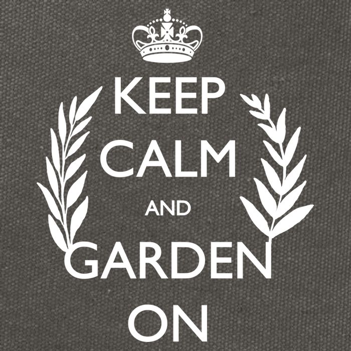 Keep Calm And Garden On Cotton Canvas Backpack