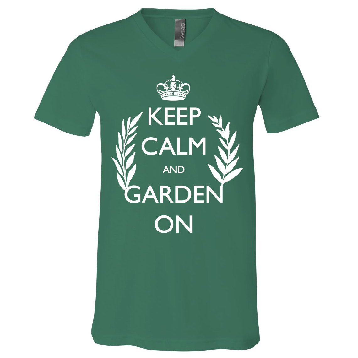 Keep Calm And Garden On V-Neck T-Shirt