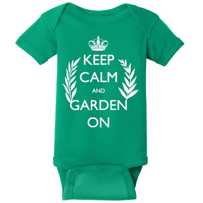 Keep Calm And Garden On Baby Bodysuit