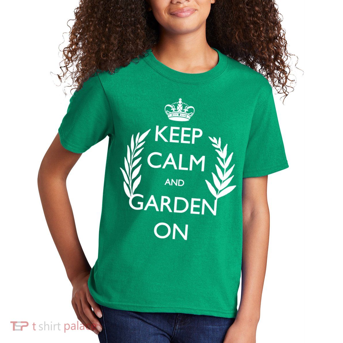 Keep Calm And Garden On Kids T-Shirt