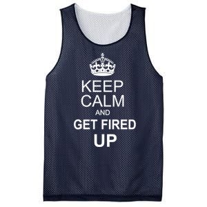 Keep Calm And Get Fired Up Mesh Reversible Basketball Jersey Tank