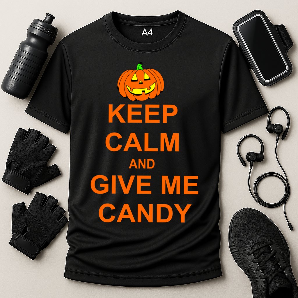 Keep Calm and Give Me Candy Performance Shirt