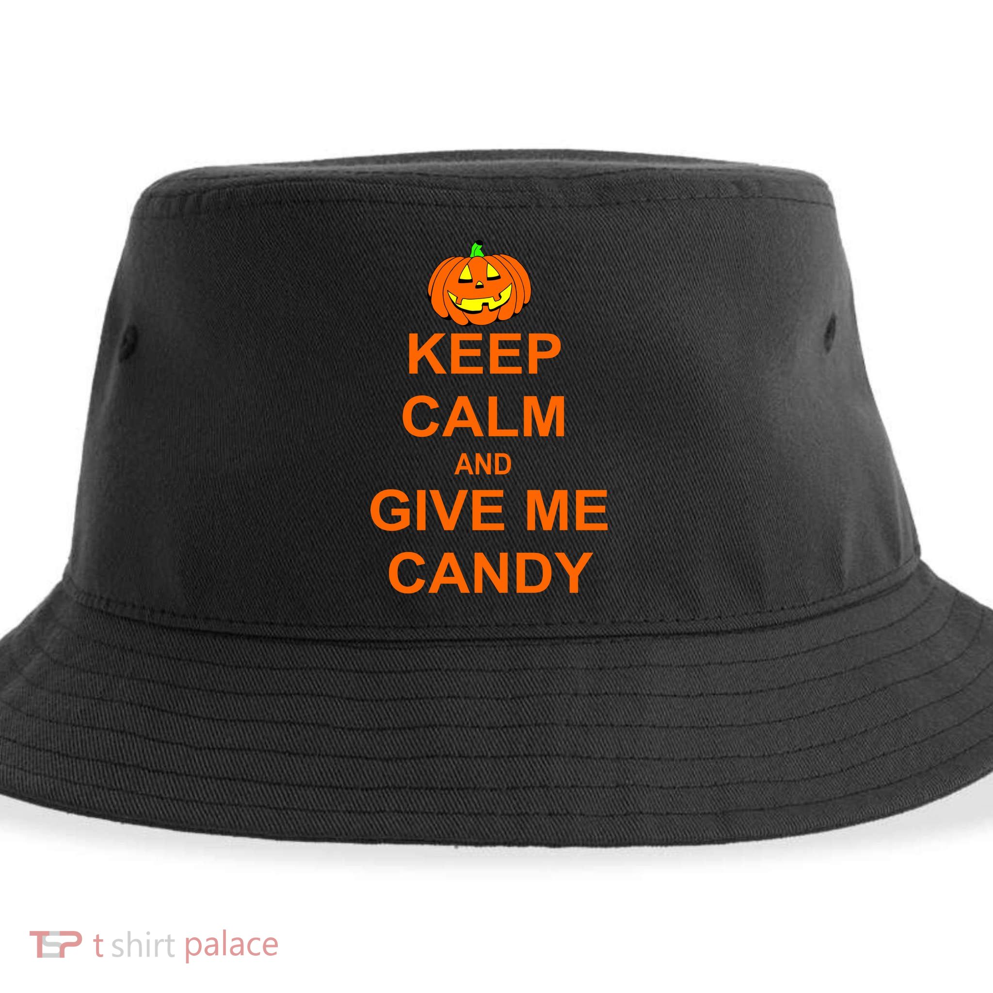 Keep Calm and Give Me Candy Sustainable Bucket Hat