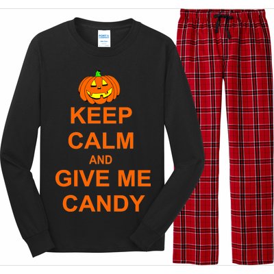 Keep Calm and Give Me Candy Long Sleeve Pajama Set