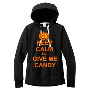 Keep Calm and Give Me Candy Women's Fleece Hoodie