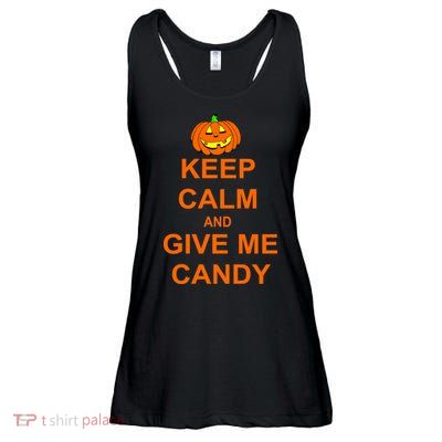 Keep Calm and Give Me Candy Ladies Essential Flowy Tank