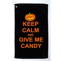 Keep Calm and Give Me Candy Golf Towel