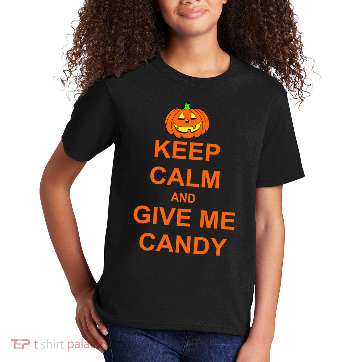 Keep Calm and Give Me Candy Kids T-Shirt