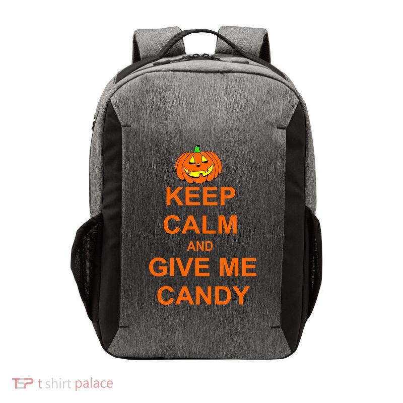 Keep Calm and Give Me Candy Vector Backpack