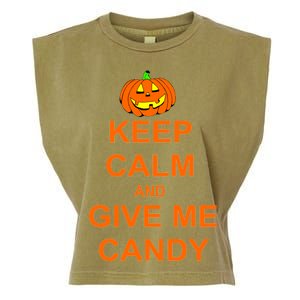 Keep Calm and Give Me Candy Garment-Dyed Women's Muscle Tee