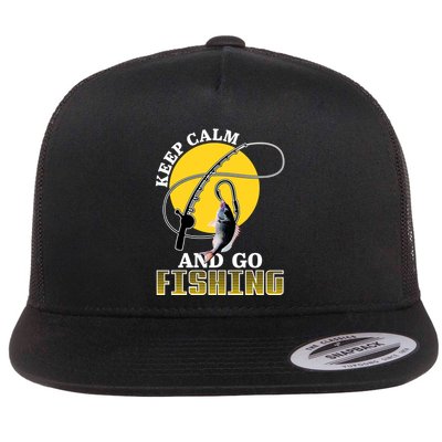 Keep Calm and Go Fishing Flatbill Hat