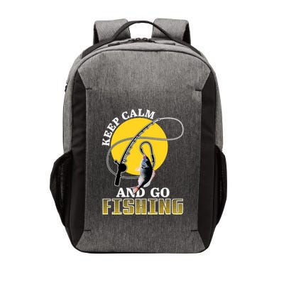 Keep Calm and Go Fishing Vector Backpack