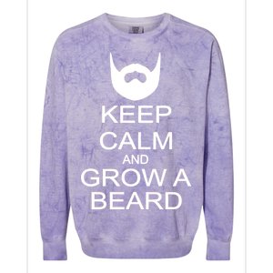 Keep Calm and Grow a Beard Colorblast Crewneck Sweatshirt