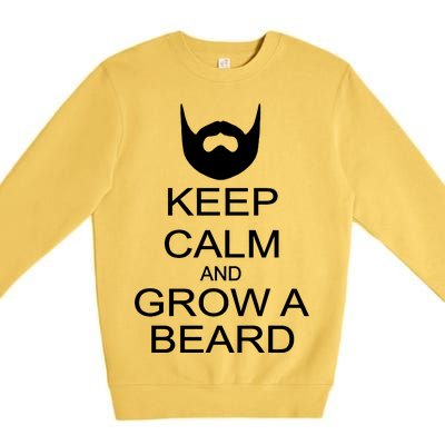 Keep Calm and Grow a Beard Premium Crewneck Sweatshirt