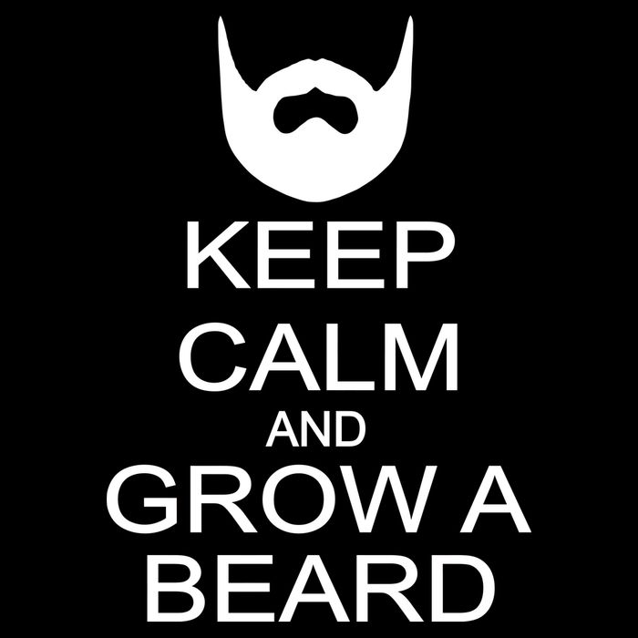 Keep Calm and Grow a Beard USA-Made Doggie Bandana