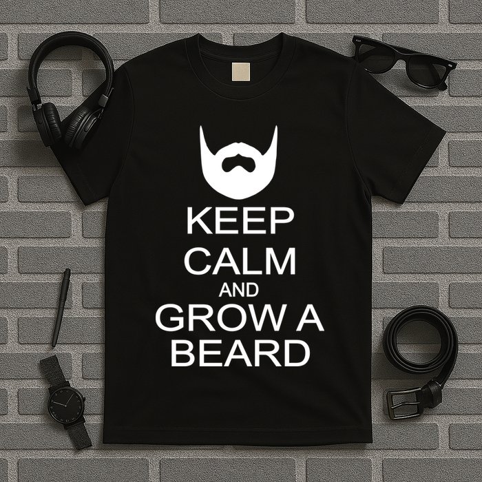 Keep Calm and Grow a Beard T-Shirt