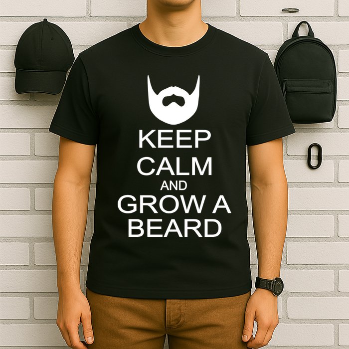 Keep Calm and Grow a Beard T-Shirt