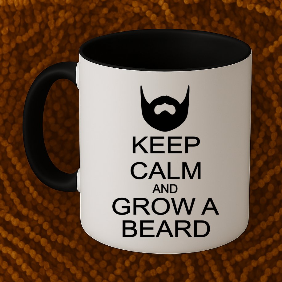 Keep Calm and Grow a Beard Mug