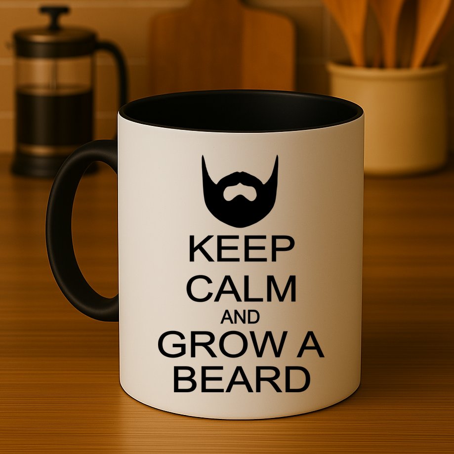 Keep Calm and Grow a Beard Mug