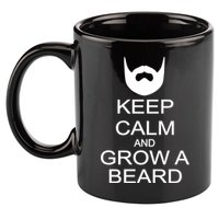 Keep Calm and Grow a Beard 11oz C Handle Ceramic Mug