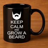 Keep Calm and Grow a Beard 11oz C Handle Ceramic Mug