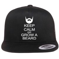 Keep Calm and Grow a Beard Flatbill Hat