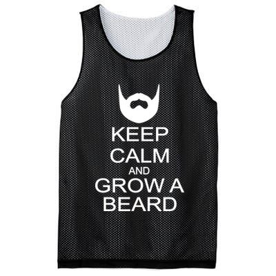 Keep Calm and Grow a Beard Mesh Reversible Basketball Jersey Tank