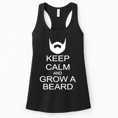 Keep Calm and Grow a Beard Womens Tank Top