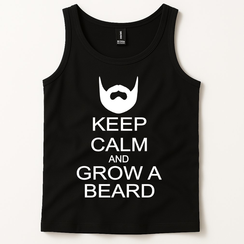 Keep Calm and Grow a Beard Tank Top