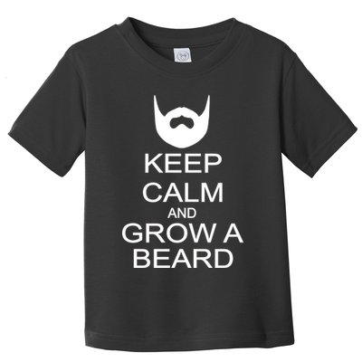 Keep Calm and Grow a Beard Toddler T-Shirt