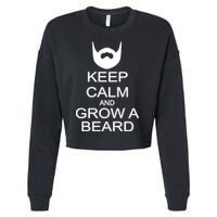 Keep Calm and Grow a Beard Cropped Pullover Crew