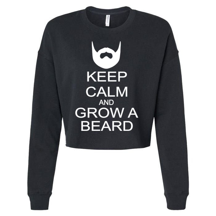 Keep Calm and Grow a Beard Cropped Pullover Crew