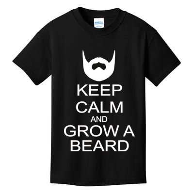 Keep Calm and Grow a Beard Kids T-Shirt