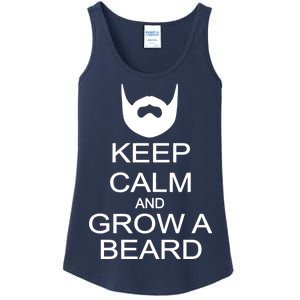 Keep Calm and Grow a Beard Ladies Essential Tank