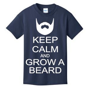 Keep Calm and Grow a Beard Kids T-Shirt