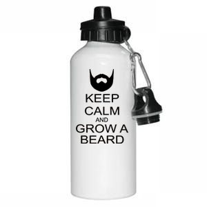 Keep Calm and Grow a Beard Aluminum Water Bottle