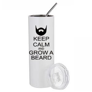 Keep Calm and Grow a Beard Stainless Steel Tumbler