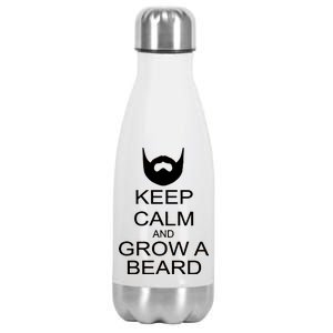 Keep Calm and Grow a Beard Stainless Steel Insulated Water Bottle