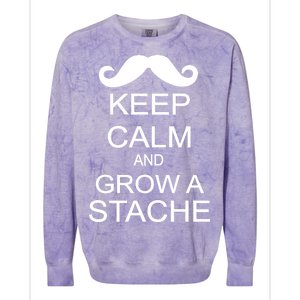 Keep Calm and Grow A Stache Colorblast Crewneck Sweatshirt