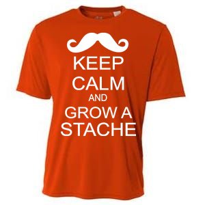 Keep Calm and Grow A Stache Cooling Performance Crew T-Shirt