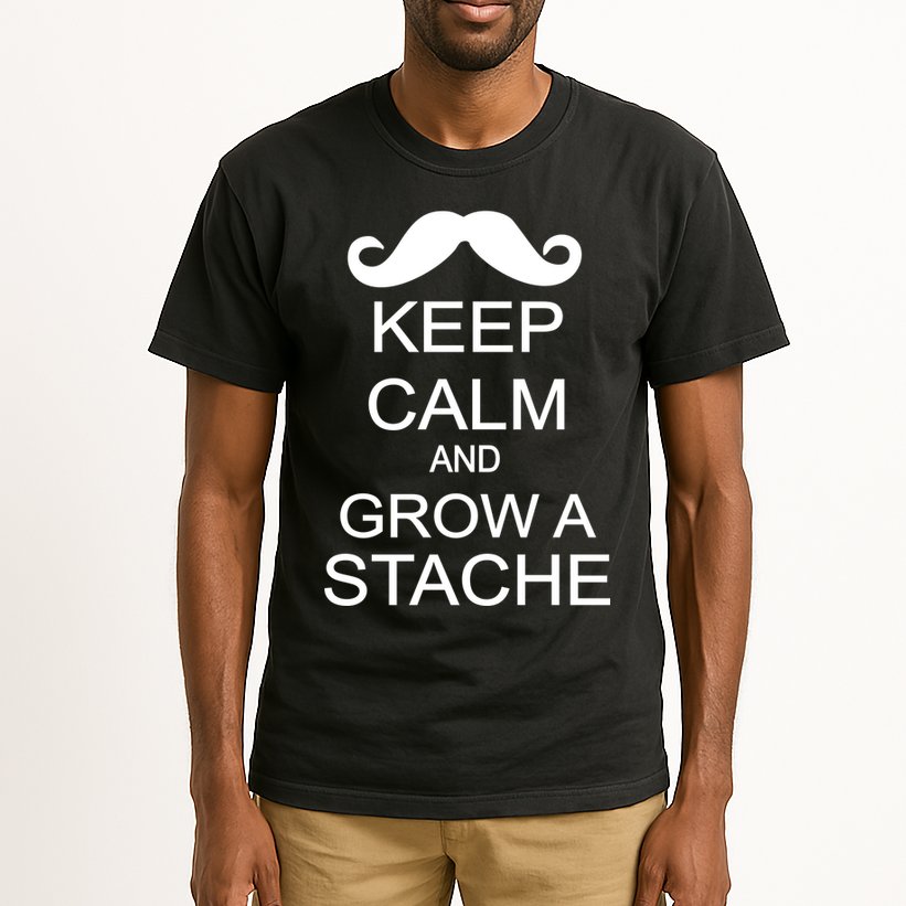 Keep Calm and Grow A Stache Tall T-Shirt