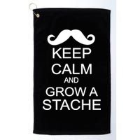 Keep Calm and Grow A Stache Golf Towel