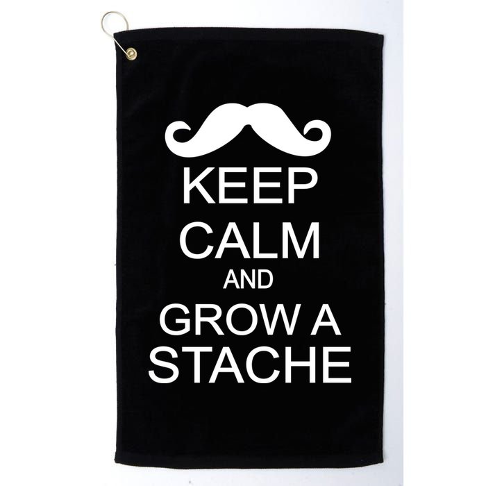 Keep Calm and Grow A Stache Golf Towel