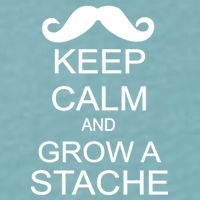 Keep Calm and Grow A Stache Sueded Cloud Jersey T-Shirt
