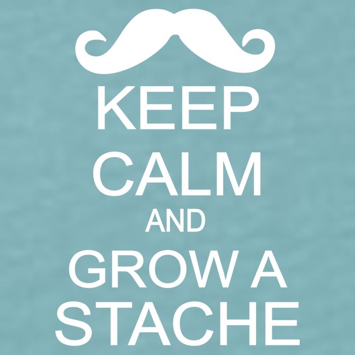 Keep Calm and Grow A Stache Sueded Cloud Jersey T-Shirt