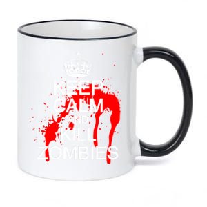 Keep Calm and Kill Zombies 11oz Black Color Changing Mug