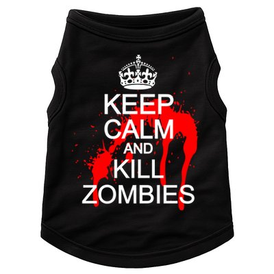 Keep Calm and Kill Zombies Doggie Tank