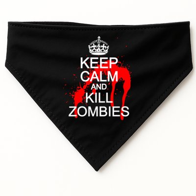 Keep Calm and Kill Zombies USA-Made Doggie Bandana