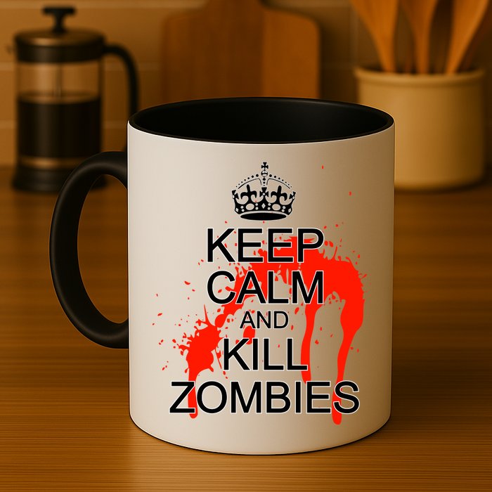 Keep Calm and Kill Zombies Mug